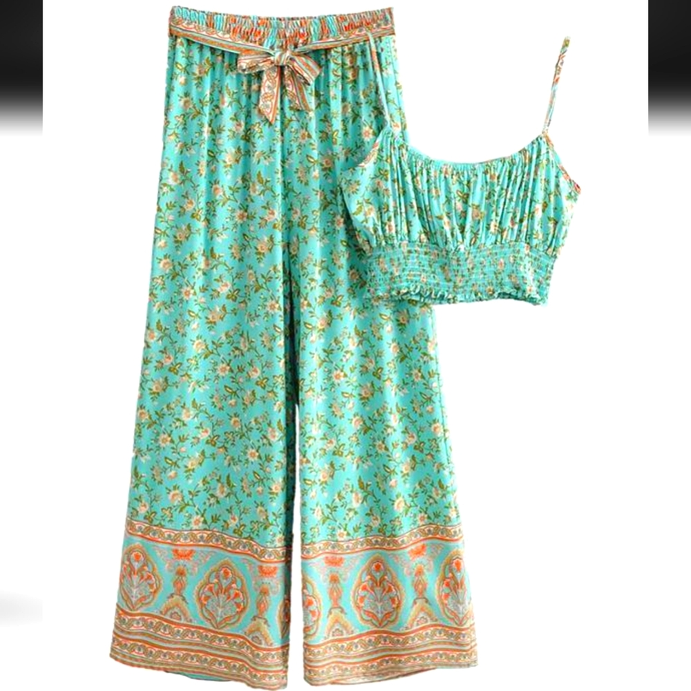 ✨Boho Set: Crop Top & Pants